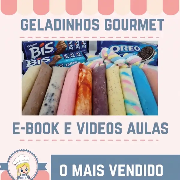 Geladinho Gourmet - E-book e Vídeo Aulas
